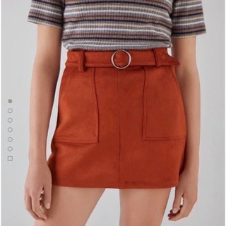 Chân váy Bershka mini skirt with belt