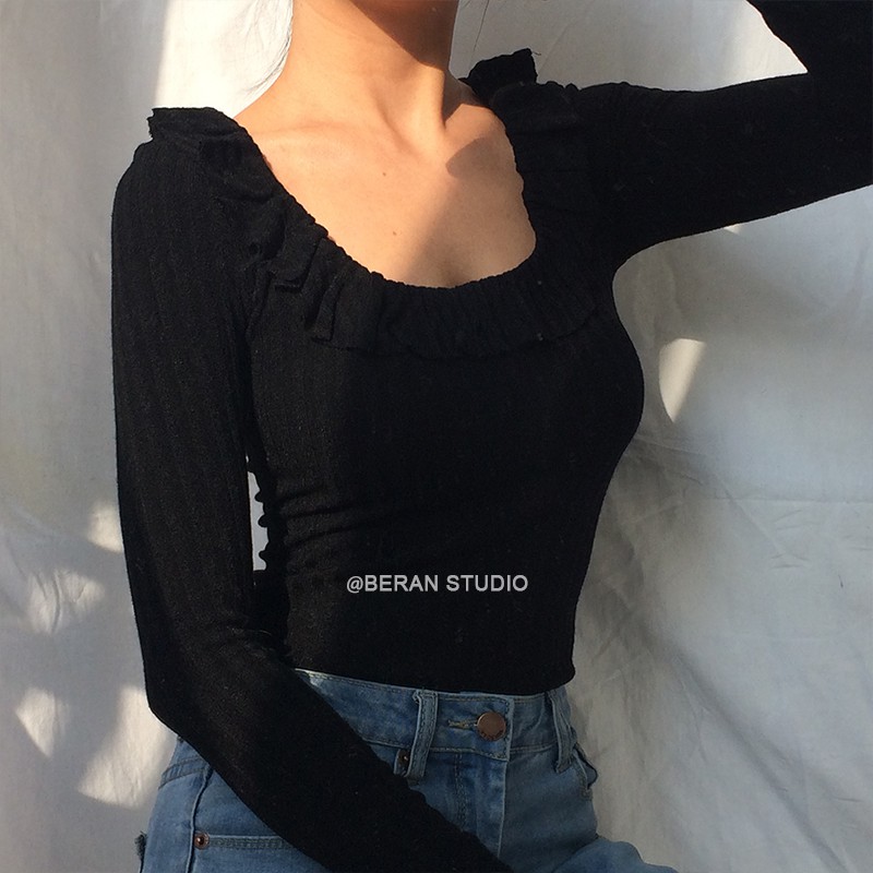 [ORDER] Áo len mỏng dài tay cổ bèo (ảnh thật ỏ cuối) - H8.77 | BigBuy360 - bigbuy360.vn