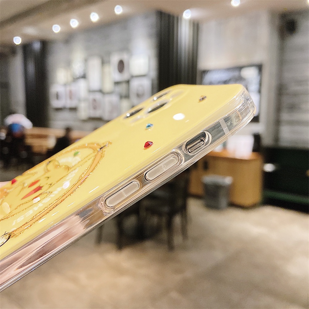 Ốp điện thoại Pikachu đáng yêu thích hợp cho iPhone 13 / 12 Pro Max iP11 X Xr 7/8 Plus