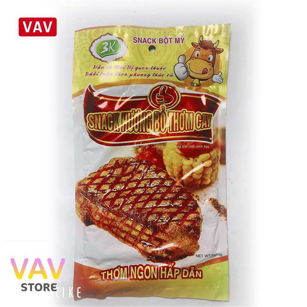 SNACK HƯƠNG BÒ THƠM CAY ĂN LÀ NGHIỀN - đồ ăn vặt