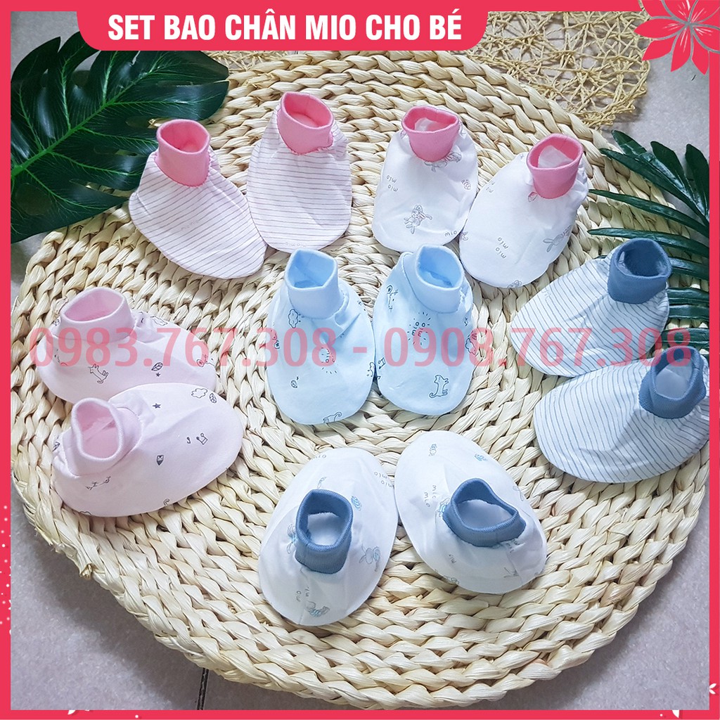 Bao Chân MioMio Cho Bé Sơ Sinh Chất Cotton [Mio Việt Nam] - BTT00134