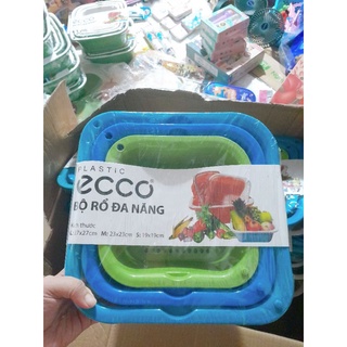 Bộ rổ chậu ecco đa năng