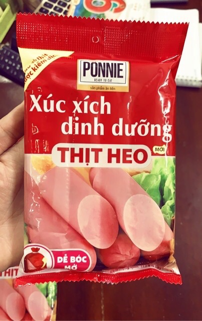 Xúc Xích Dinh Dưỡng Thịt Heo Ponnie gói 175g