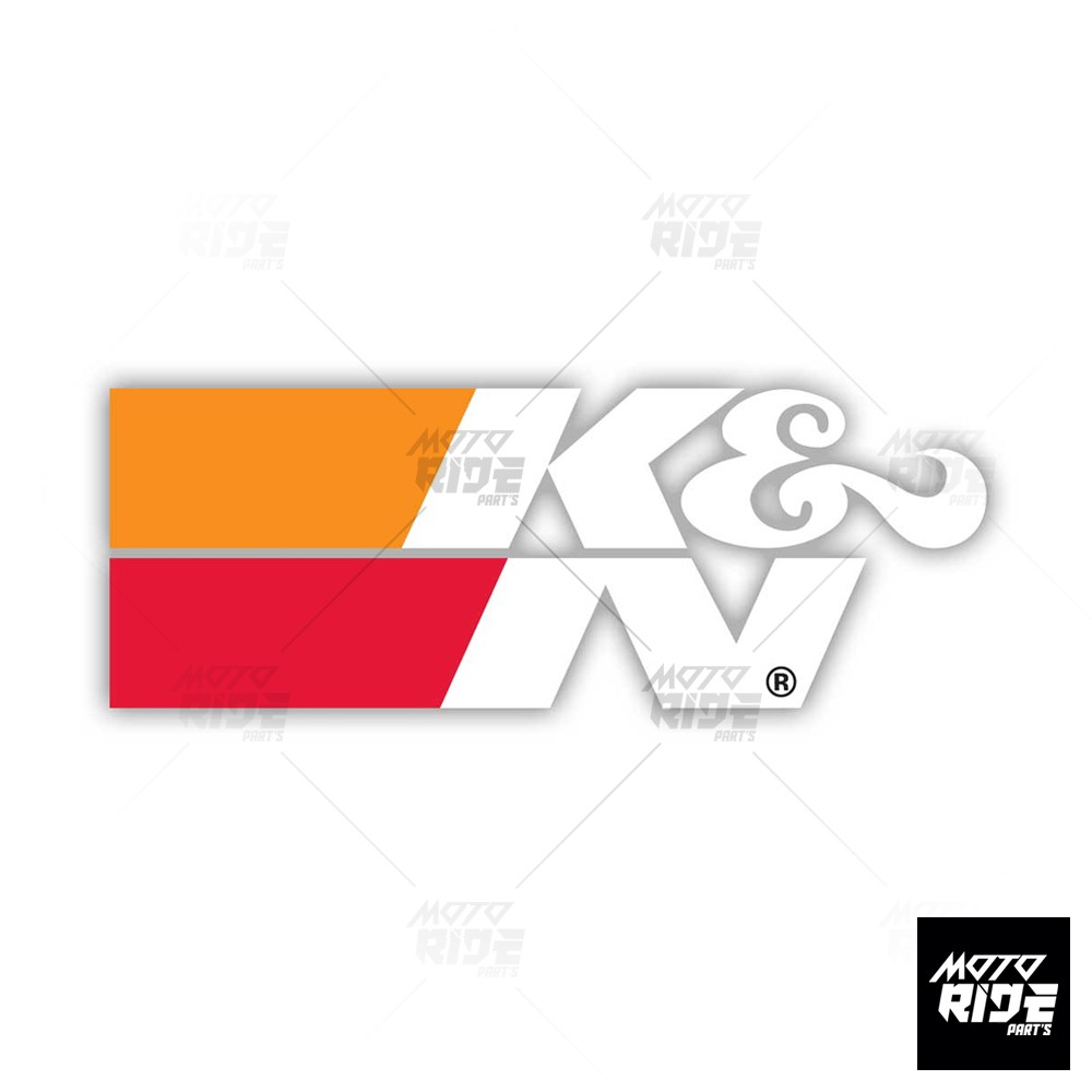 K&amp;N STICKER BỘ 5 TEM K&amp;N TRẮNG