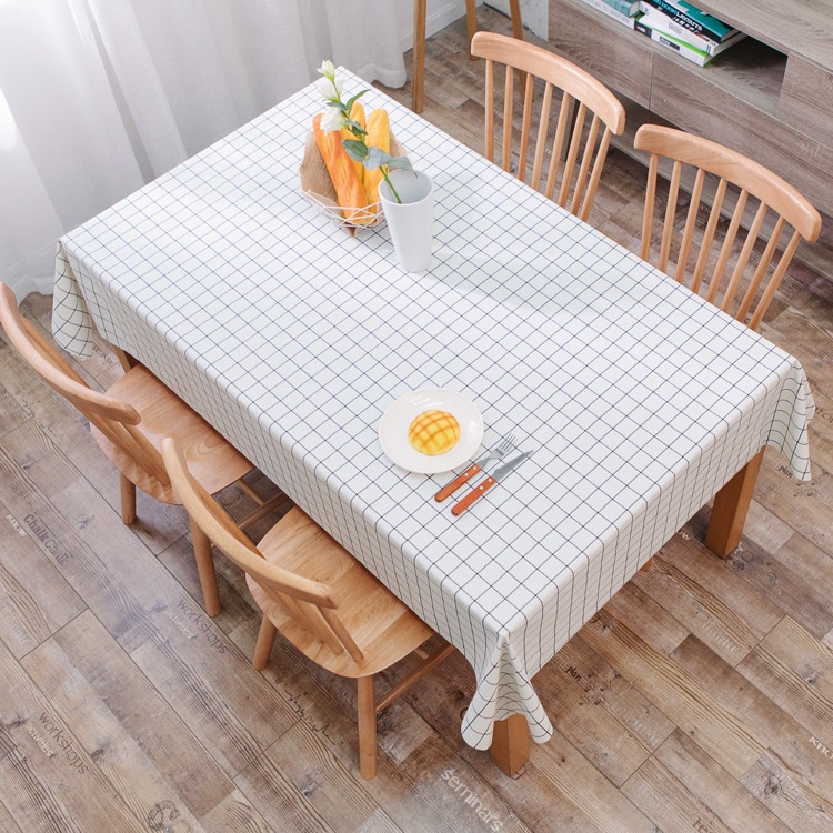 Khăn trải bàn caro chất liệu PVC không thấm nước - dùng làm phông nền chụp ảnh, khăn trải picnic dã ngoại size 137*137cm
