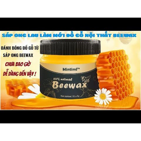 [FREESHIP] Sáp ong Beewax Đánh Bóng Sàn Gỗ Đồ Gỗ,chống thấm nước