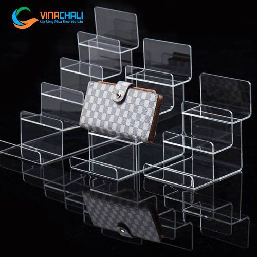 Kệ Mica Trưng Bày Ví - Túi Sách - Mắt Kính - Mỹ Phẩm Nhiều Tầng