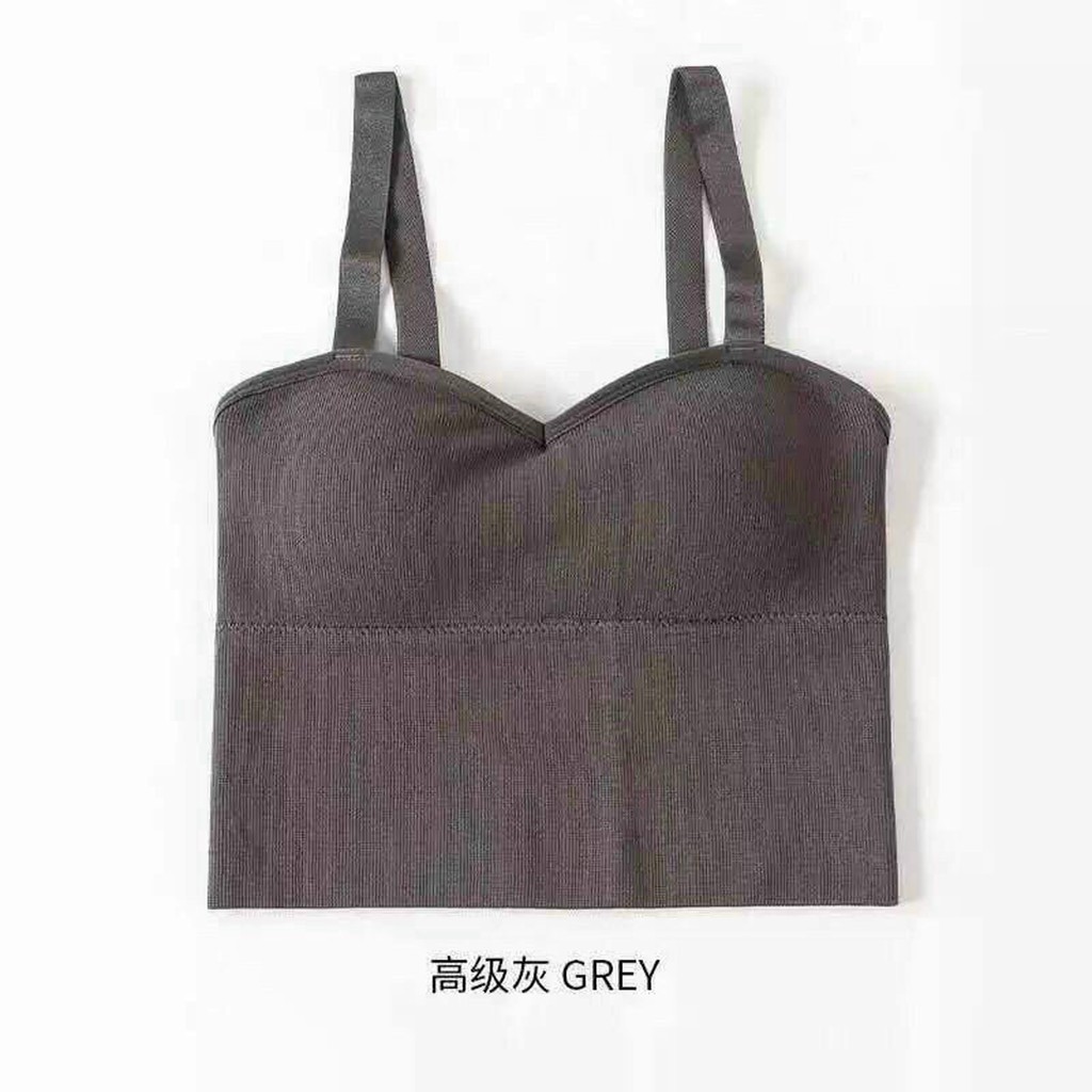 Áo croptop 2 dây siêu co giãn (đồ tập gym-yoga-zumba nữ)