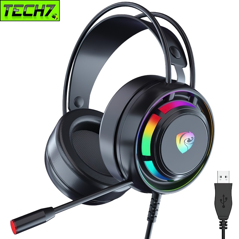 Tai Nghe PSH-300 Led RGB Gaming Headset jack USB tiện lợi cho máy tính điện thoại máy tính bảng