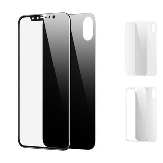 Ốp điện thoại có kính cường lực 2 trong 1 cho iPhone X XS
