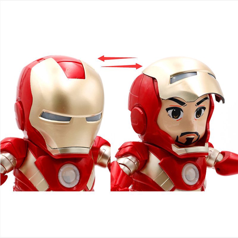 Mô Hình Nhân Vật Iron Man Có Đèn Led Và Âm Thanh