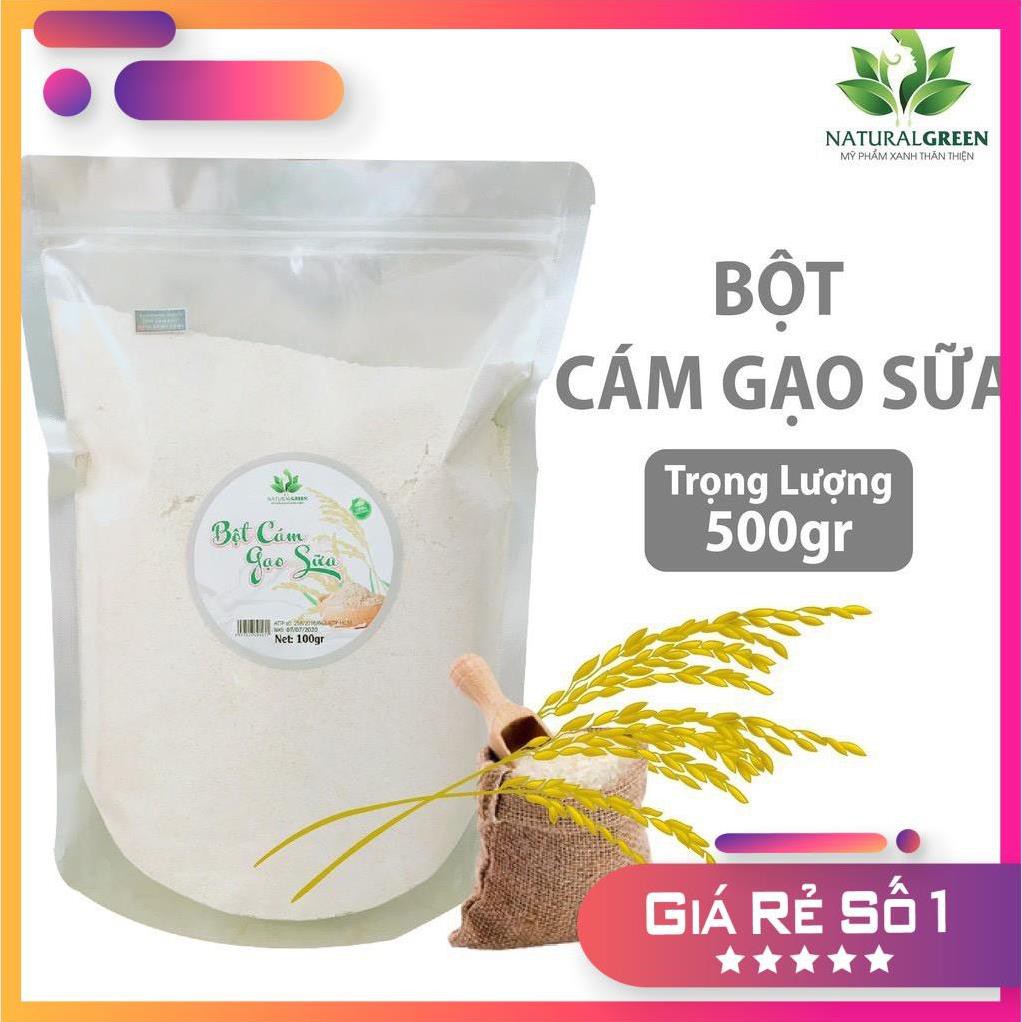 (500gr) Cám Gạo Sữa, Bột Cám Gạo Sữa nguyên chất đắp mặt dưỡng da