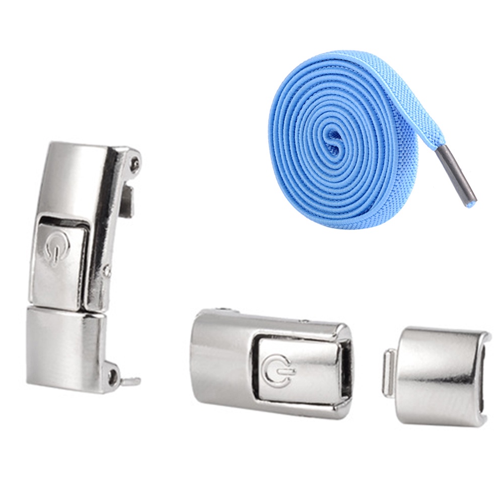 Phụ Kiện Khóa Dây Giày Không Cần Buộc Bằng Kim Loại Thời Trang DIY