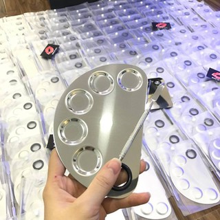 Khay pha kem nền, màu son - inox