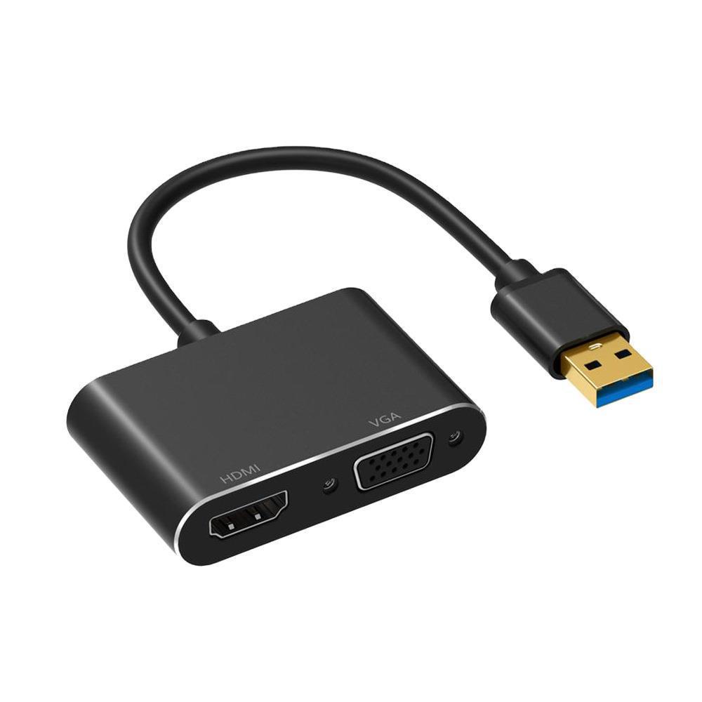 Bộ ChuyểN ĐổI Mở RộNg MặT Gương USB 3.0 2.0 Sang HDMI 4K VGA 1080P 3.5mm HDTV