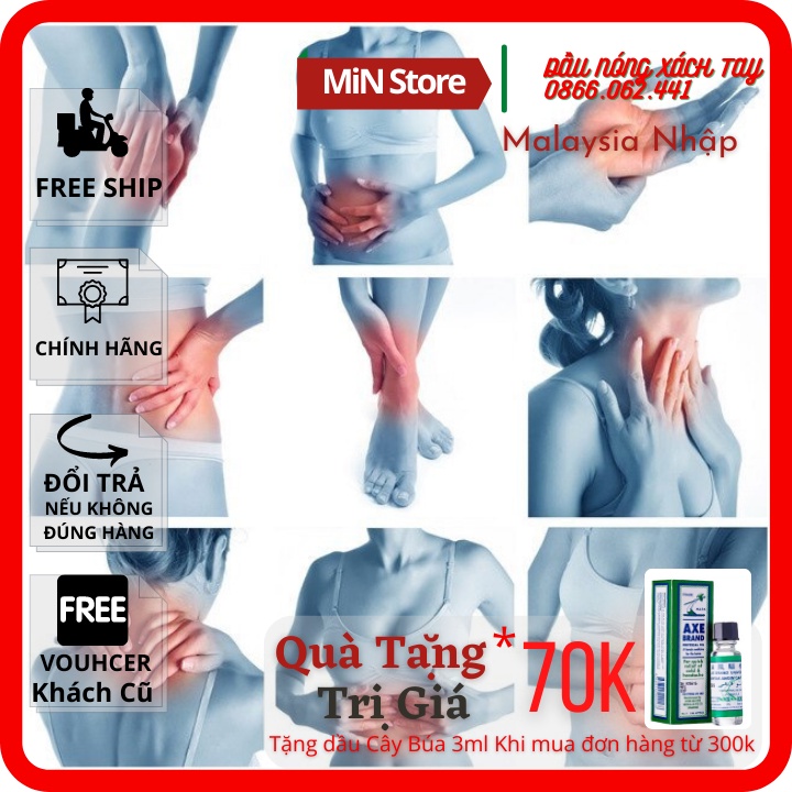 🇭🇰MALAYSIA NHẬP🇭🇰 Dầu Gió Trắng Bạch Hoa HONGKONG Chính Hãng Hoe Hin White Flower Embrocation Oil Pak Fah Yeow