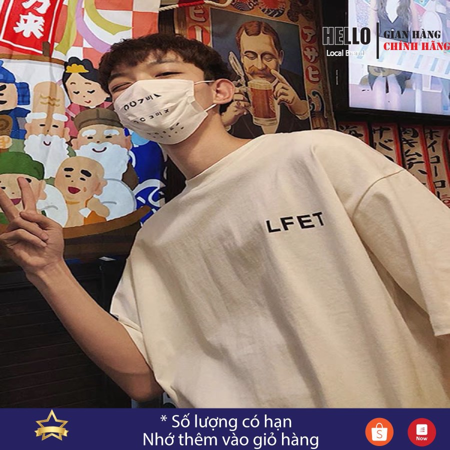 Áo phông nam nữ form rộng , Áo thun cổ tròn tay lỡ oversize LF_Ap23