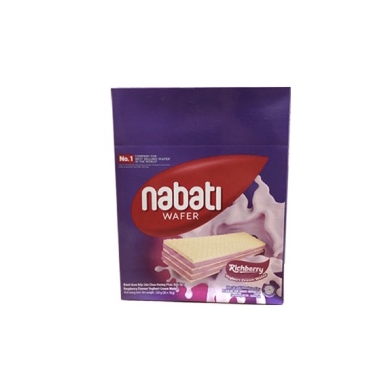 Bánh Nabati vị Phô Mai, vị Chocolate Cream, vị Sữa Chua Phúc Bồn Tử dạng xốp hộp 320g