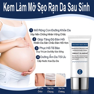 Mới  Kem Làm Mờ Rạn Da Sau Sinh Rạn Do Tăng Cân Cấp Ẩm Phục Hồi Tái Tạo