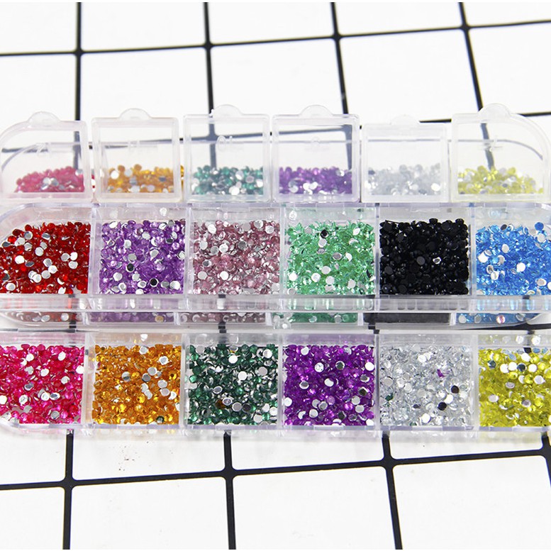 Hộp hạt đá trang trí