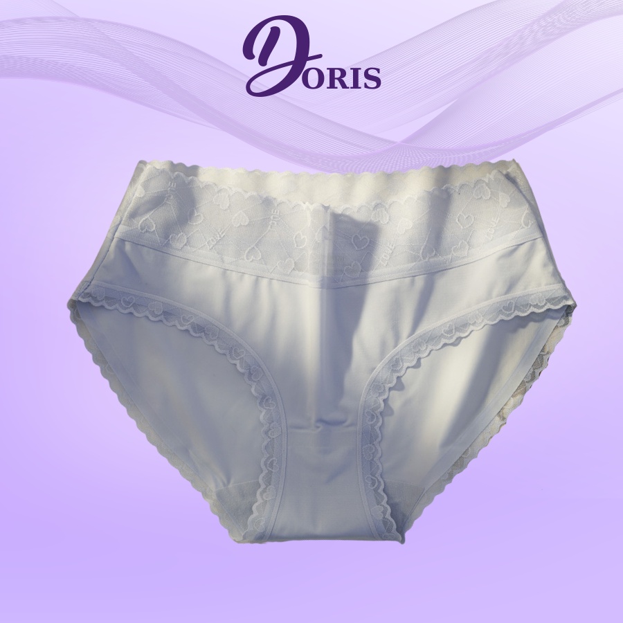 Quần Lót Cotton Mềm Mại Phối Ren Tim Xinh Xắn DORIS 9909