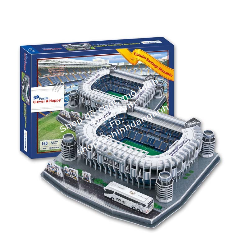 Mô hình sân vận động Santiago Bernabeu