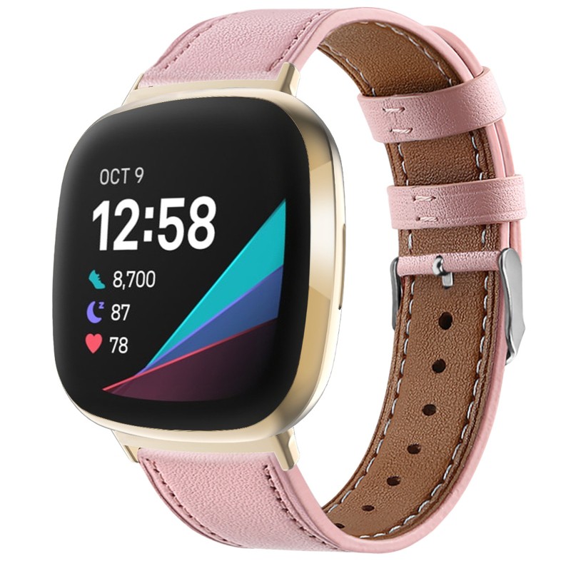 Dây Đeo Bằng Da Pu 20mm Cho Đồng Hồ Thông Minh Fitbit Versa3