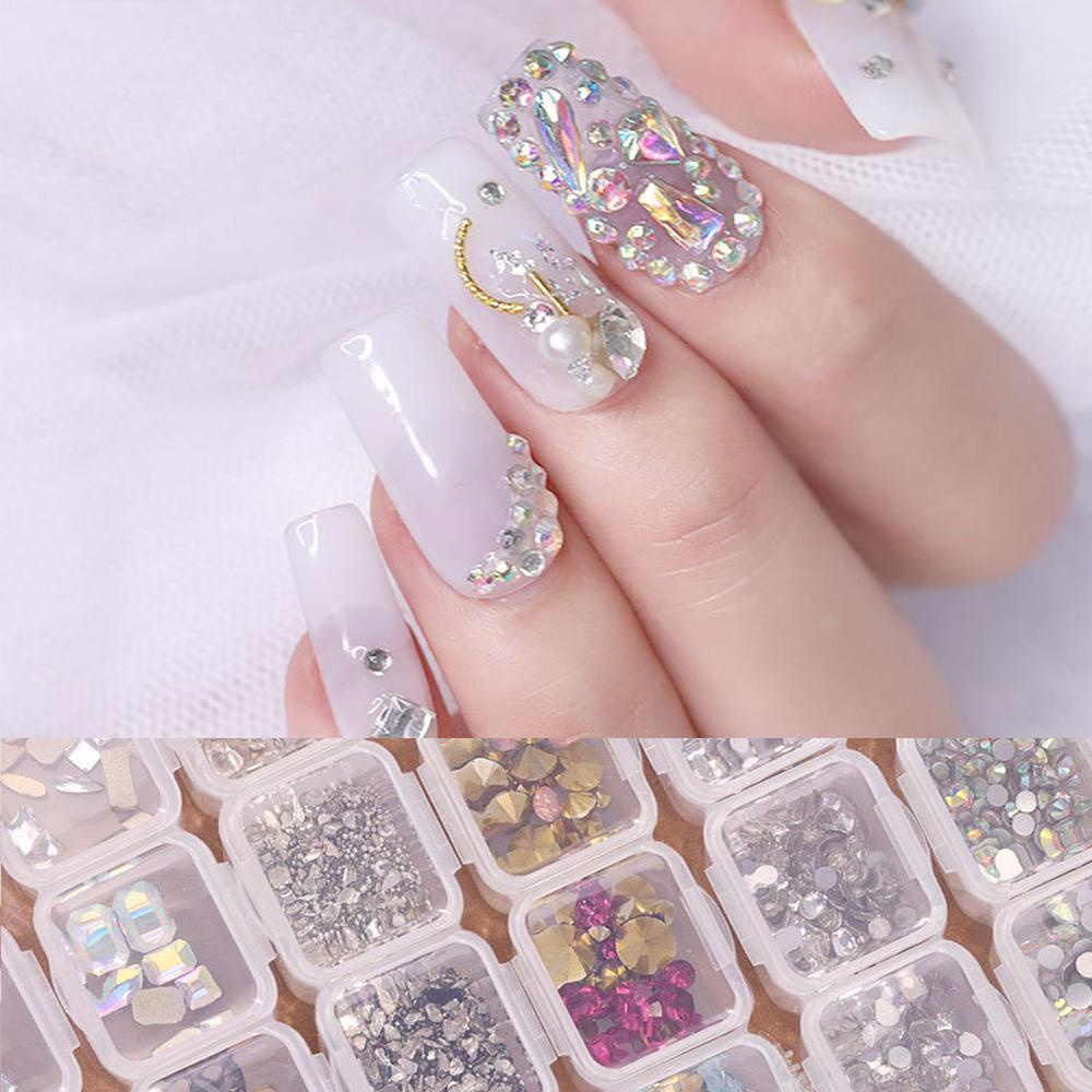 QQMALL Hộp Phụ Kiện Làm Móng Hình Vỏ Sò