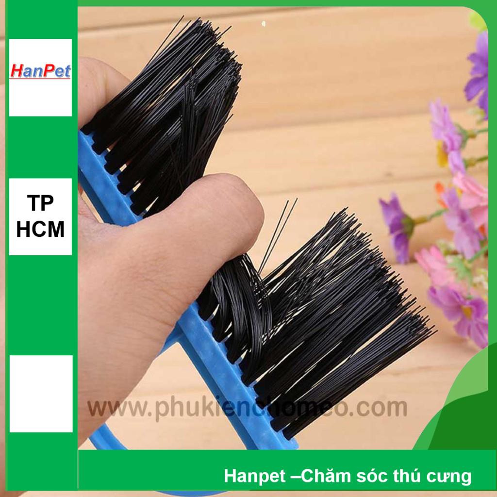 SP439 -  Bộ hót phân chó mèo kèm chổi MINI (hanpet 4711792) kích thước 13x12cm, xẻng  Hót kít chó / vệ sinh chó mèo