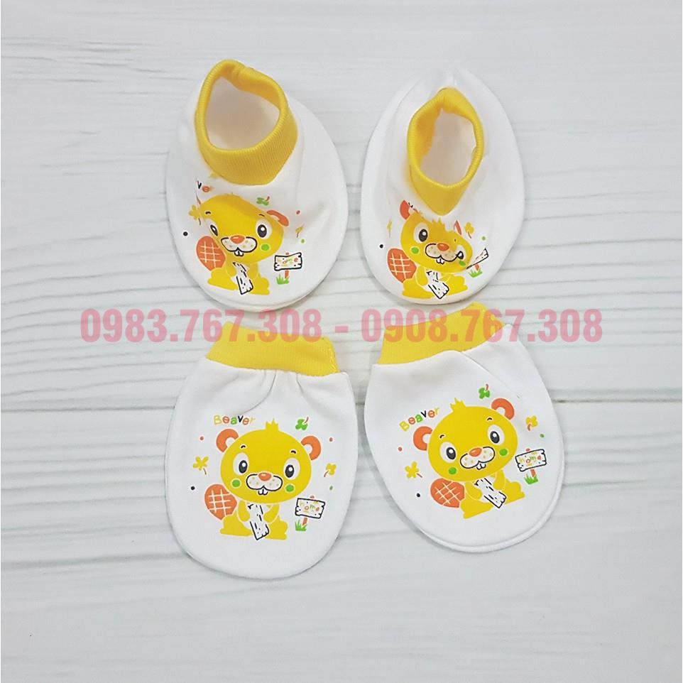 Bao Tay Chân Kerokid Cho Bé Sơ Sinh Chất Cotton - Họa Tiết Đa Dạng, Đủ Màu Cho Bé Trai, Bé Gái - BTT00105