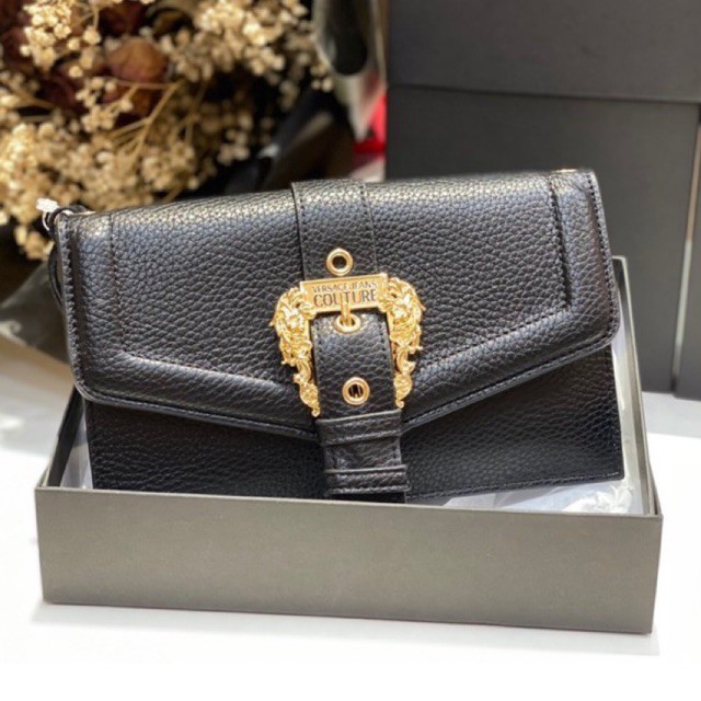 Túi Versace Jeans couture chain crossbody bag đen quá xuất sắc