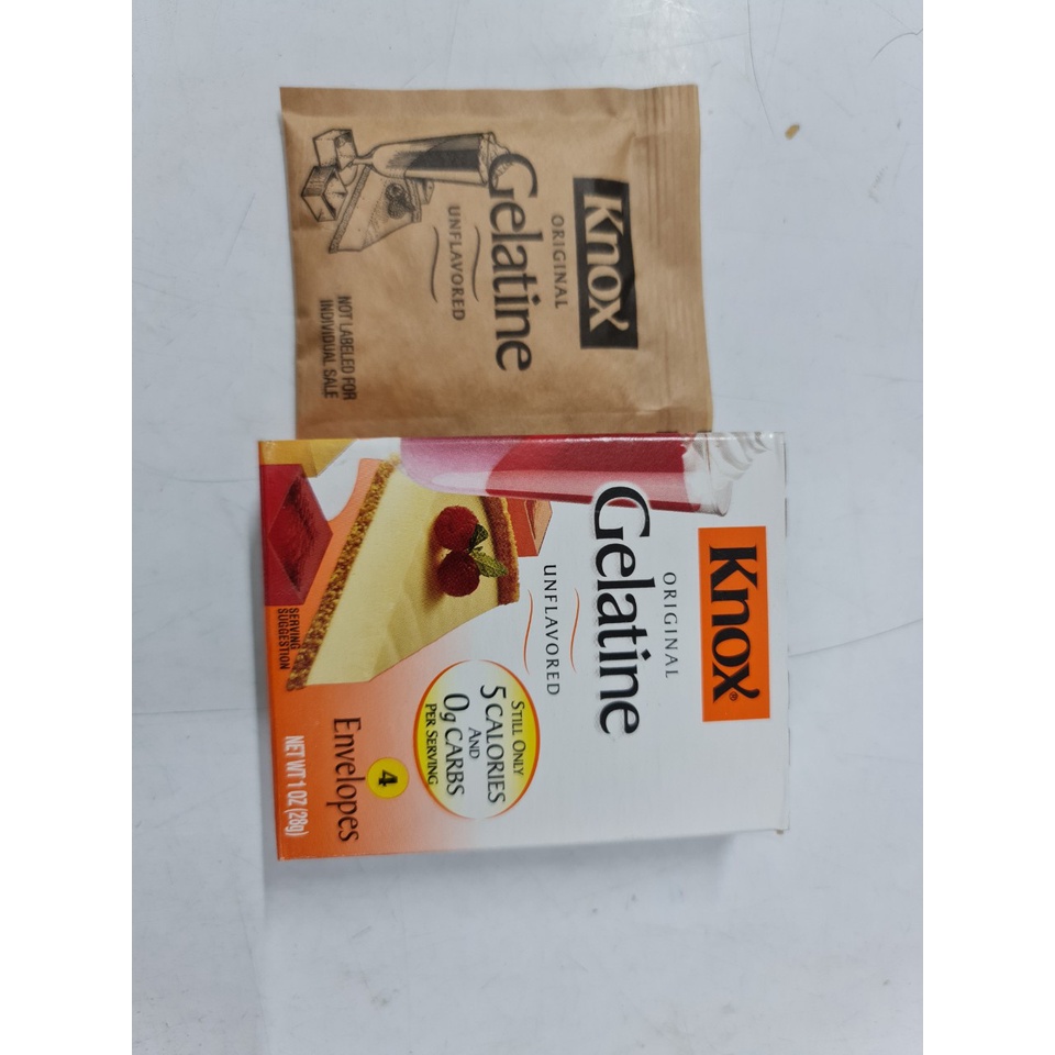 [Gói 7g] BỘT LÀM ĐÔNG GELATIN [USA] KNOX Original Gelatine Unflavored
