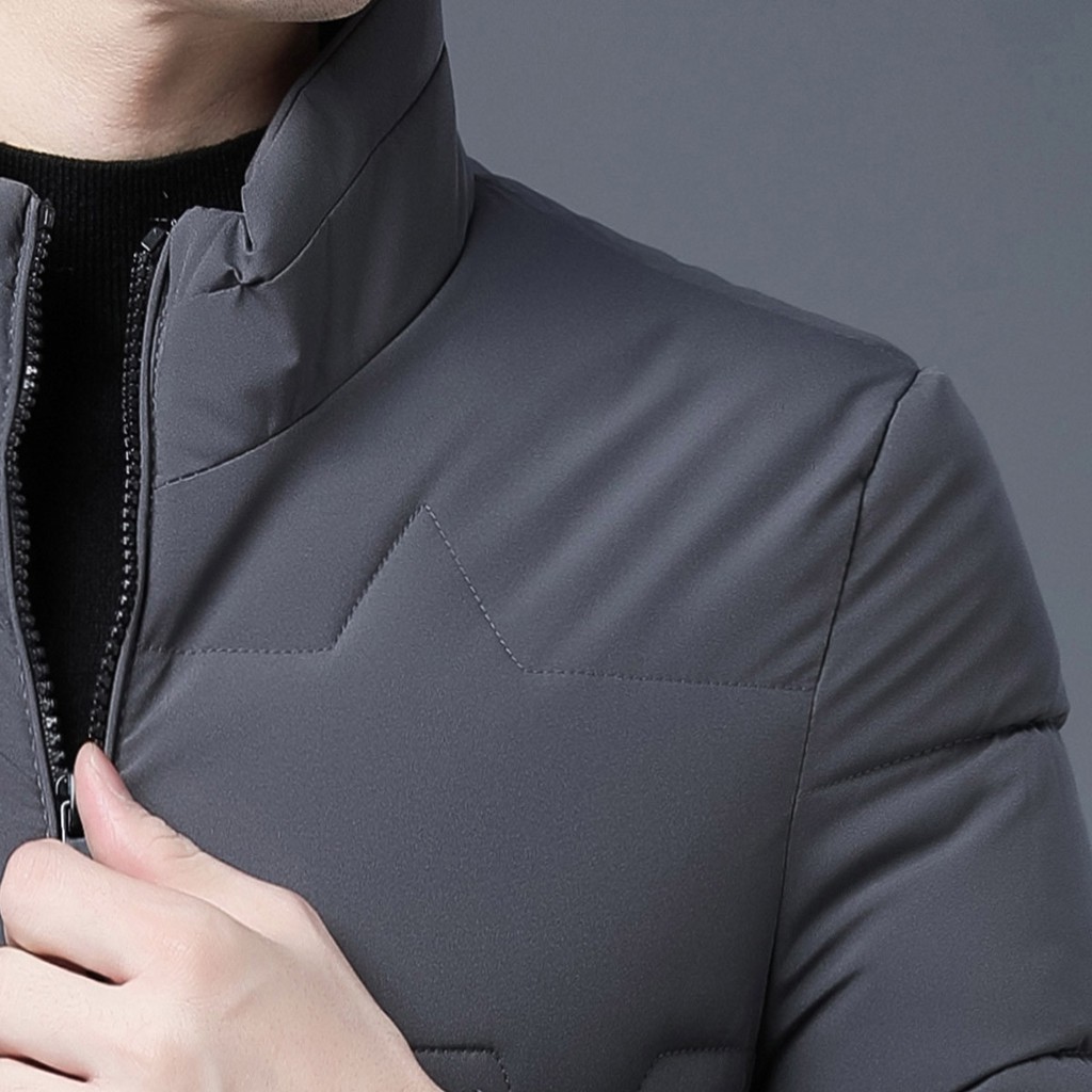 Áo khoác nam mùa đông, Áo phao nam dày dặn khóa kéo chống nước Special Jacket màu đen