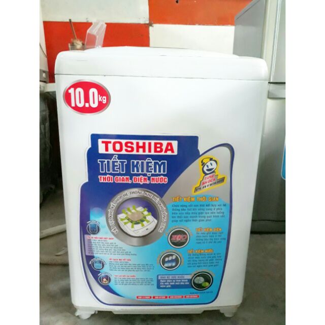 Máy giặt TOSHIBA 10KG nguyên zin, giặt sấy êm ru, miễn ship.