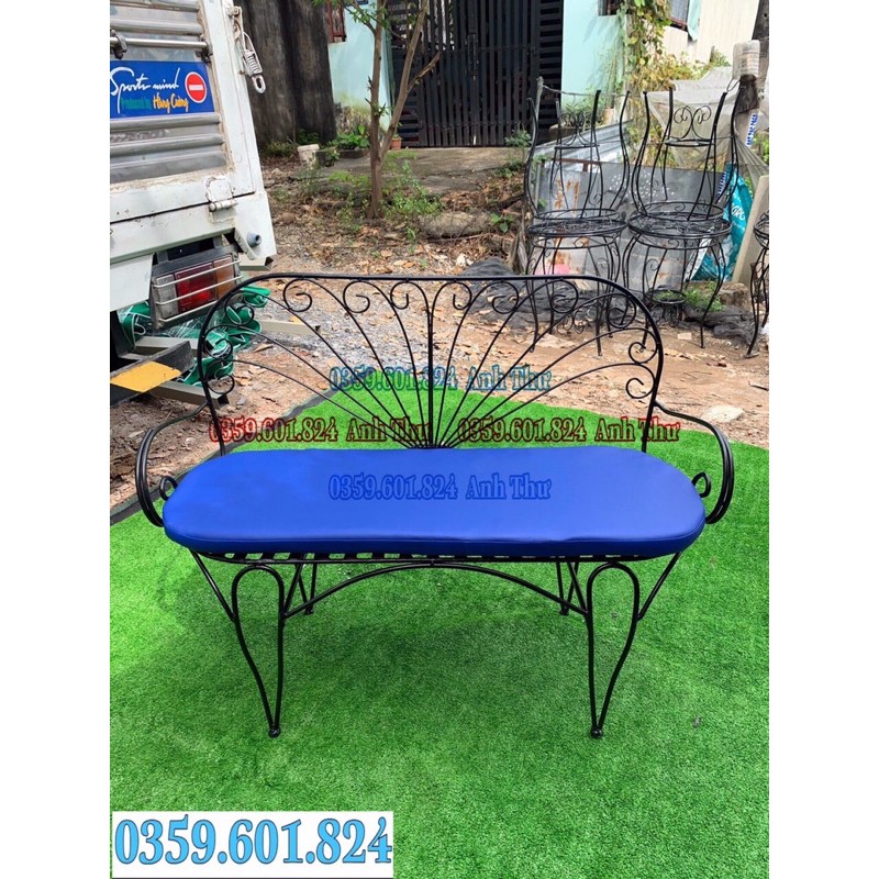 ghế dài cafe sắt sơn tĩnh điện