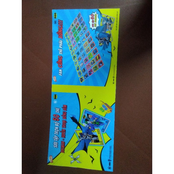 Album thẻ Batman size POCA có checklist ST STORE CARD  [ BÌA ALBUM IN CUSTOM