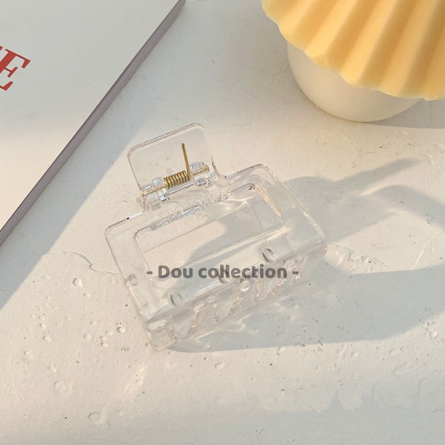 [Nowship2h] Kẹp Tóc Càng Cua Nữ Đẹp Trơn Hình Vuông Mini Hottrend Phong Cách Hàn Quốc - Mã KT015