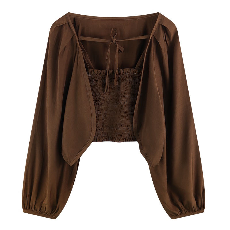 SET THU ÁO 2S + KHOÁC CARDIGAN CROPTOP HOT ITEMS HOT GIRL - KÈM ẢNH THẬT CUỐI