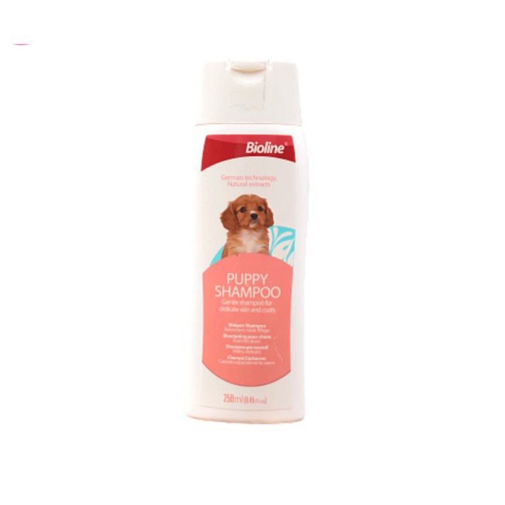 Sữa tắm dưỡng da lông Bioline cho chó mèo - 250ml, Dưỡng lông Siêu mượt Thơm lâu Khử mùi