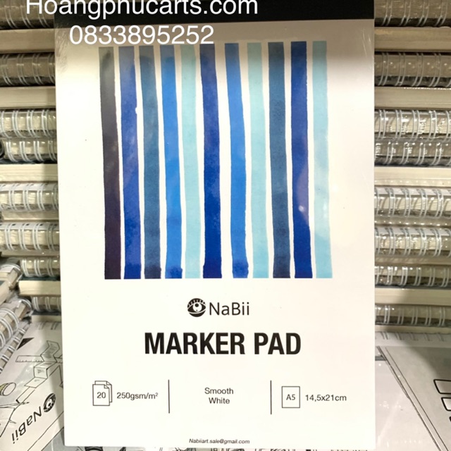 Sổ vẽ Marker Nabii Marker Pad - 250gsm- 20tờ/ quyển