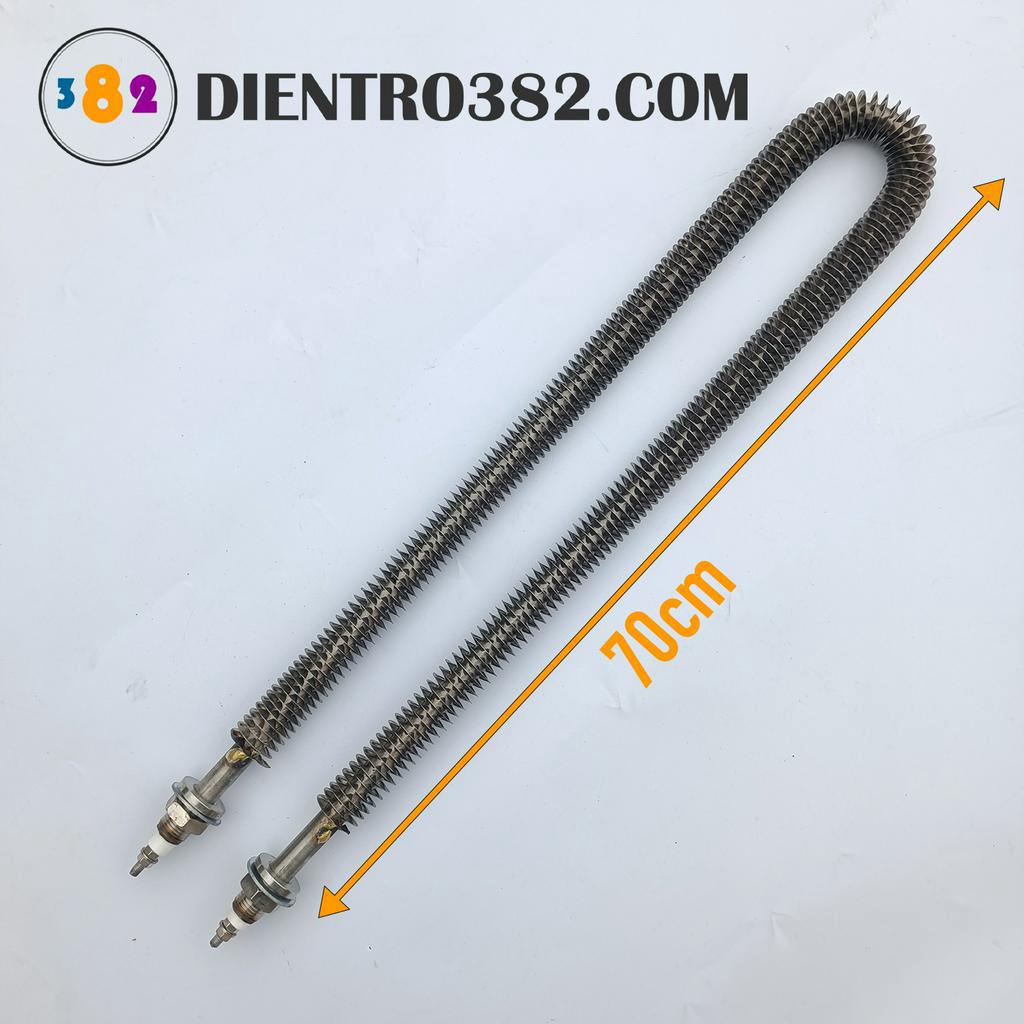 U sấy dài 60cm, 70cm, 80cm, 90cm, thanh nhiệt sấy khô chữ U có cánh tản cho lò bánh mì, máy rang lạc điện áp 220V/380V