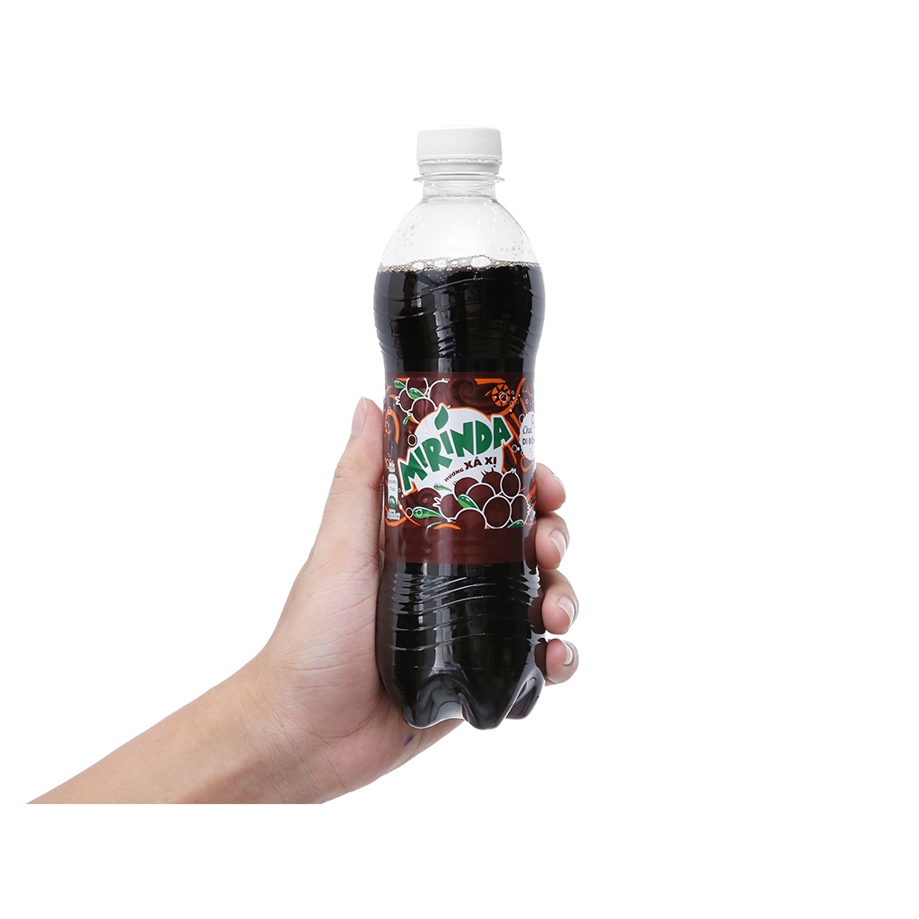 Lốc 6 Chai Nước Ngọt Có Gas Mirinda Vị Xá Xị Soft Drink Chai Nhựa PEP 390ml Date Luôn Mới