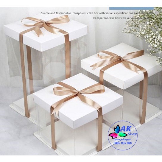 HỘP ĐỰNG BÁNH MICA SIZE 21.5