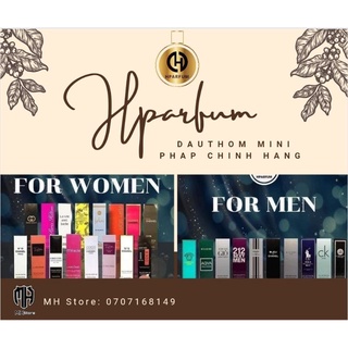 Dầu thơm mini pháp hparfum chính hãng(Inbox chọn mùi)
