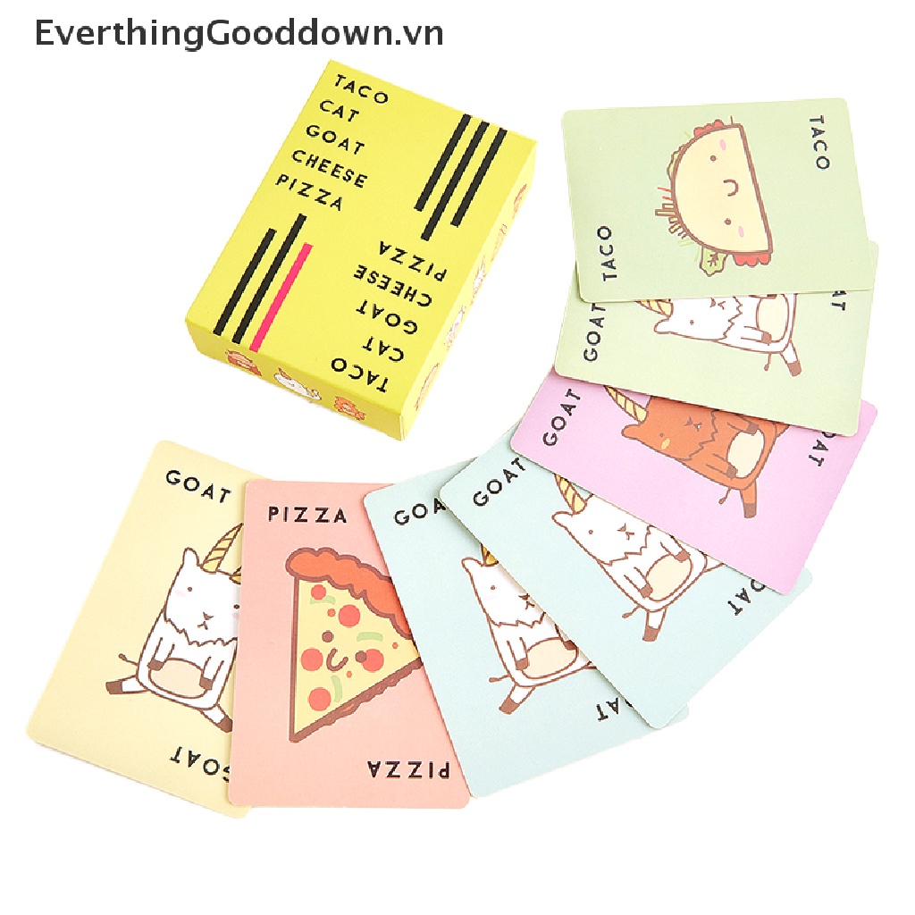 Bộ Thẻ Bài Taco Cat Goat Cheese Pizza Vui Nhộn
