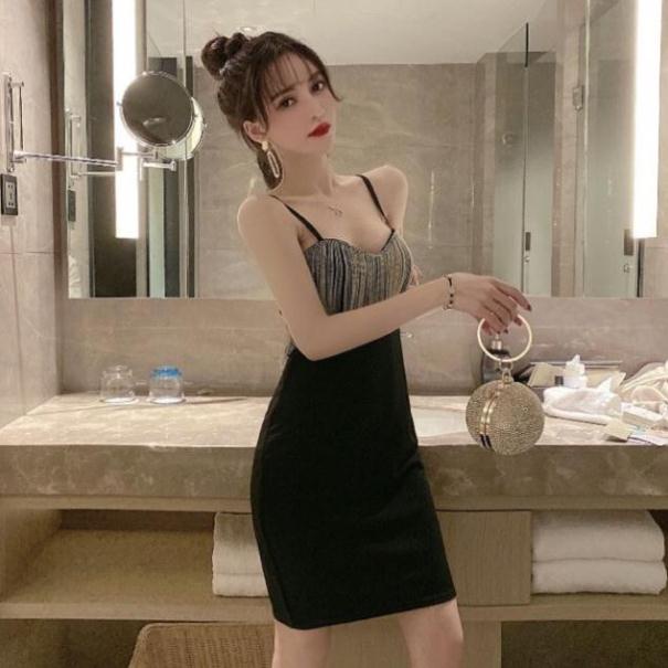 Váy BODY 2 dây tua rua
