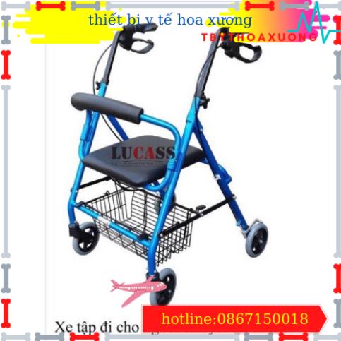 Khung Tập Đi W-14 Hàng Lucass Cao Cấp Có Tay Phanh,Có Ghế Ngồi , Giỏ Đựng Và Bánh Xe