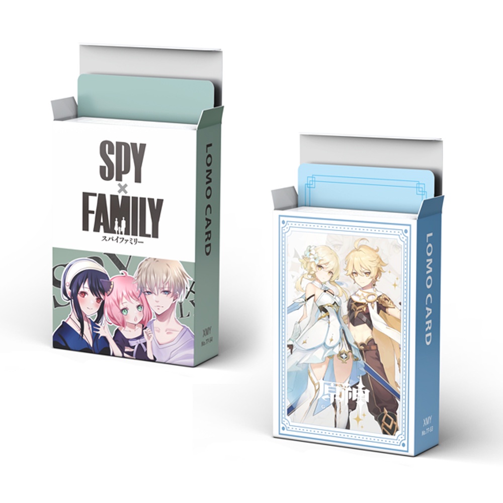 BTS Proof & 2022FESTA 9th Blackpink SPY X FAMILY,Genshin Photocard Double-sided Color Printing Lomo Card