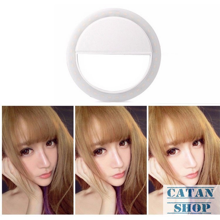 Đèn LED selfie trợ sáng pro chụp hình tự sướng ring light SLED-RK12 pin sạc | BigBuy360 - bigbuy360.vn