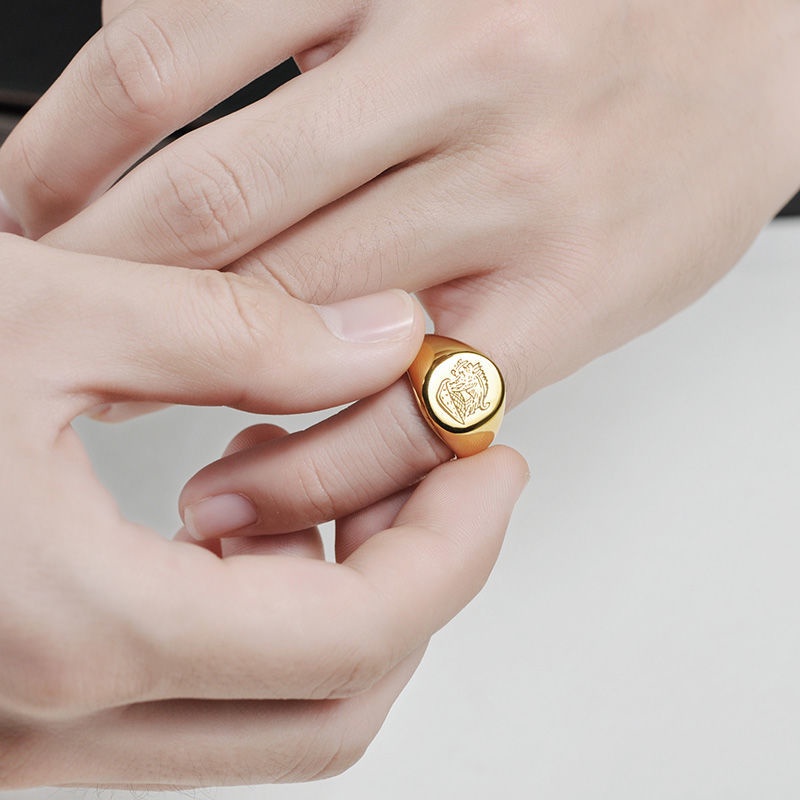 Nhẫn Thời Trang Khắc Họa Tiết Độc Đáo Cho Nam Và Nữ